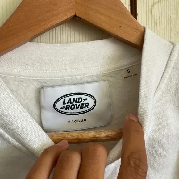 Land Rover Sweatshirt Mens small graphic car white streetwear casual - Picture 2 of 5